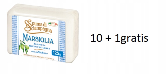 Spuma Di Sciampagna Mydło marsylskie 125 g 10szt+1