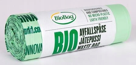 BIOBAG Worki na odpady organiczne i zmieszane biodegradowalne i kompostowalne 30L rolka 20 sztuk - BioBag