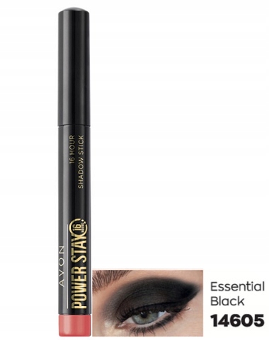 Avon Cień do powiek w kredce 16h Essential Black