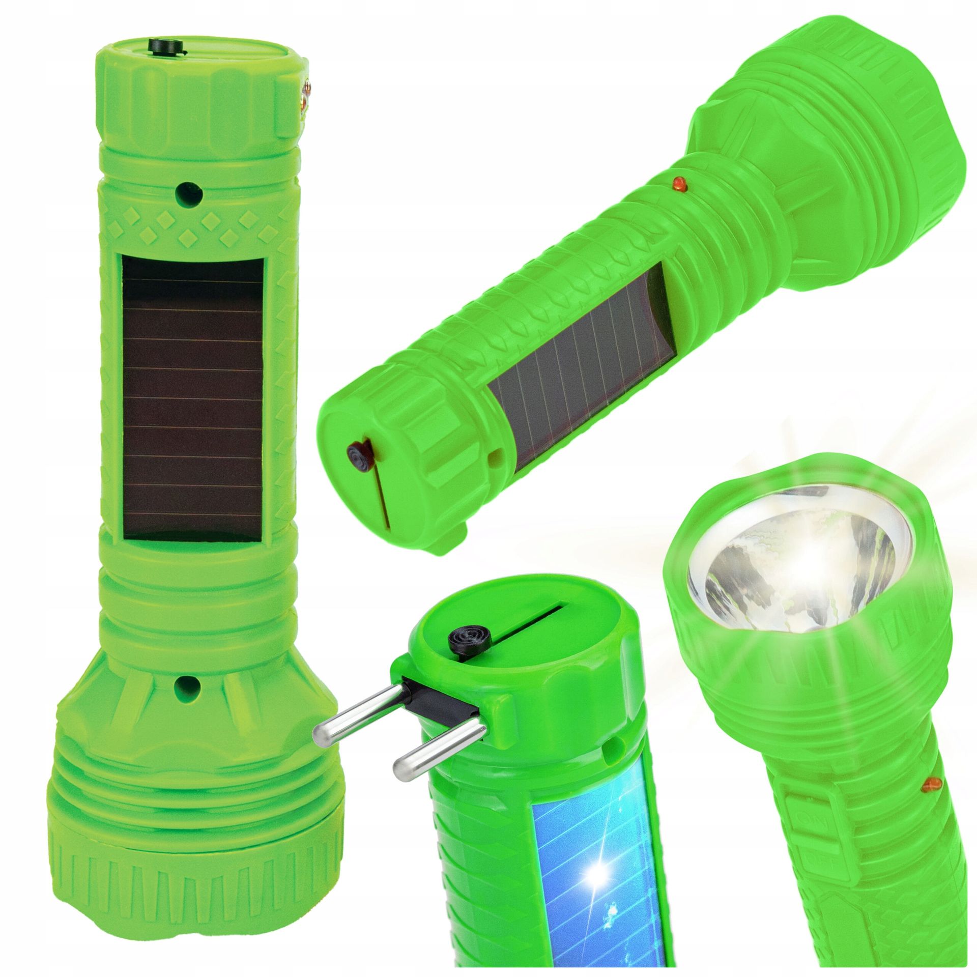 Latarka Akumulatorowa Solarna Led Mocna