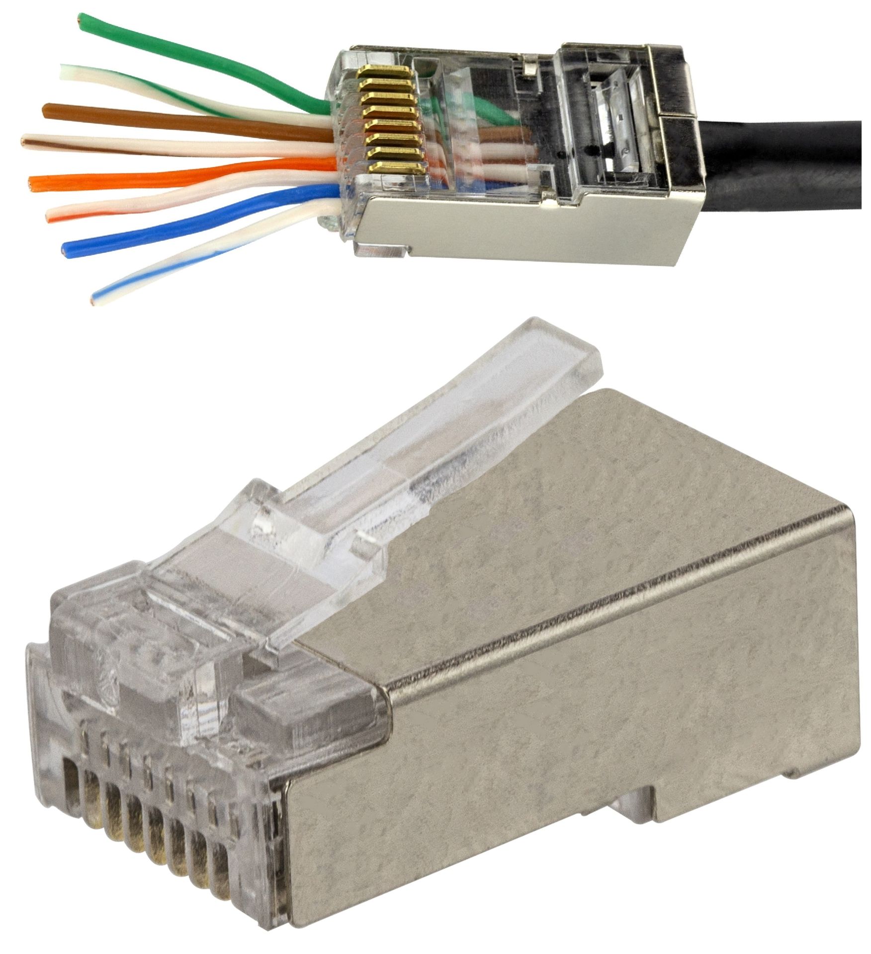 Wtyk przelotowy RJ45 STP kat.5e (op.100 szt) ALANTEC - ALANTEC