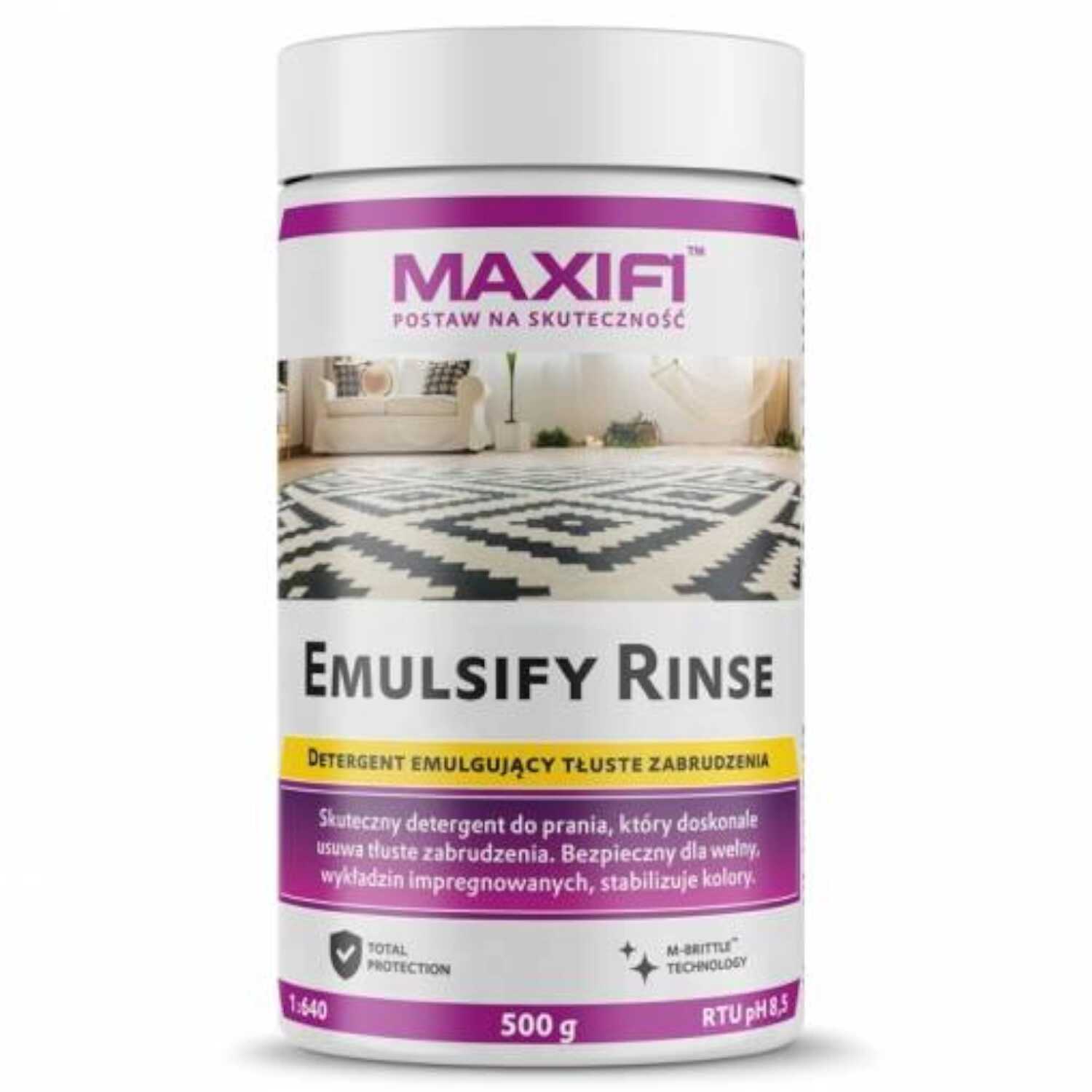 Maxifi Emulsify Rinse - Skuteczny detergent do prania tłustych plam 500g