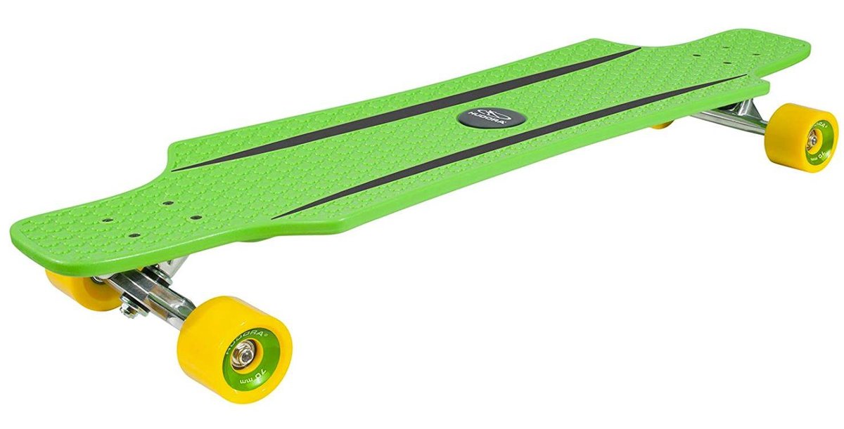 Hudora Skate Longboard CruiseStar, zielony/żółty 12812