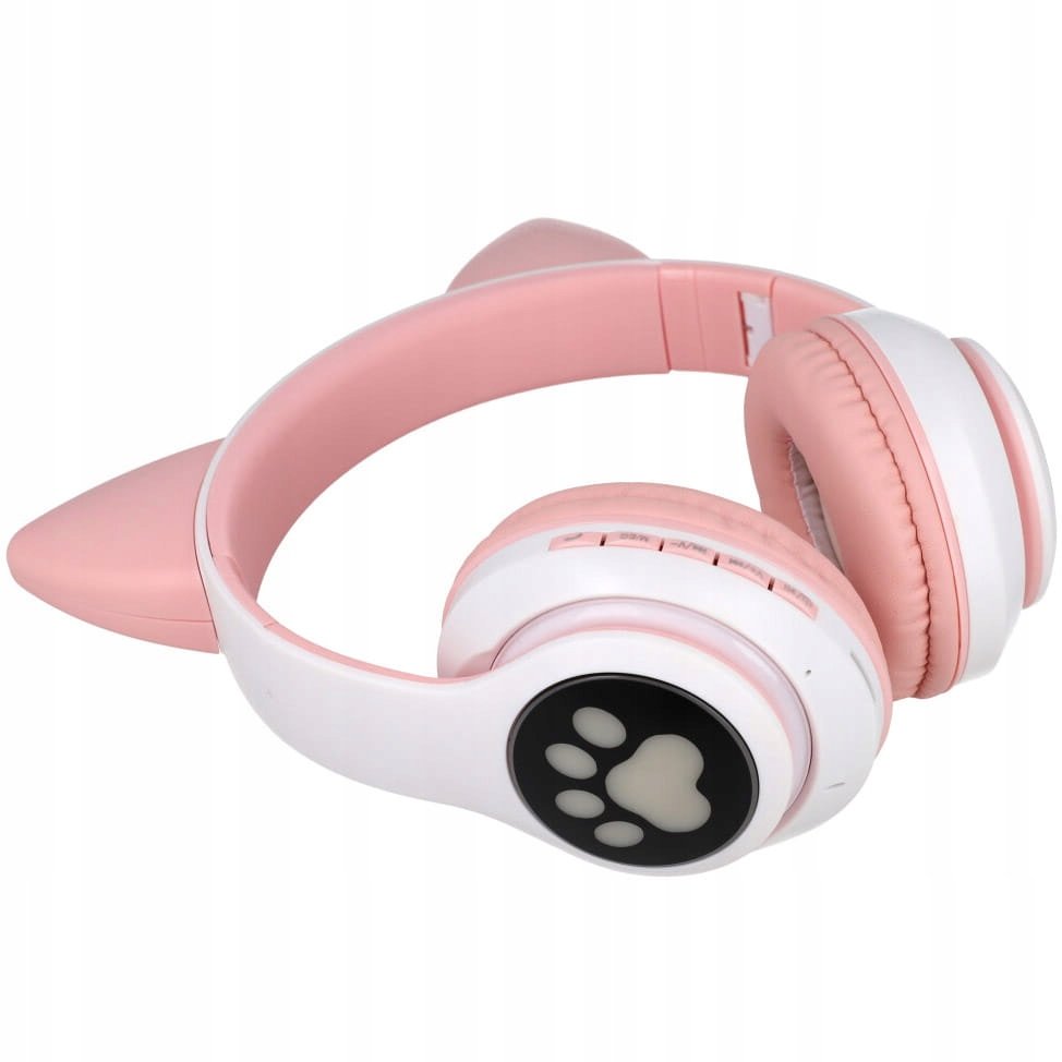 Protect Słuchawki nauszne dla dzieci Kocie uszy różowe