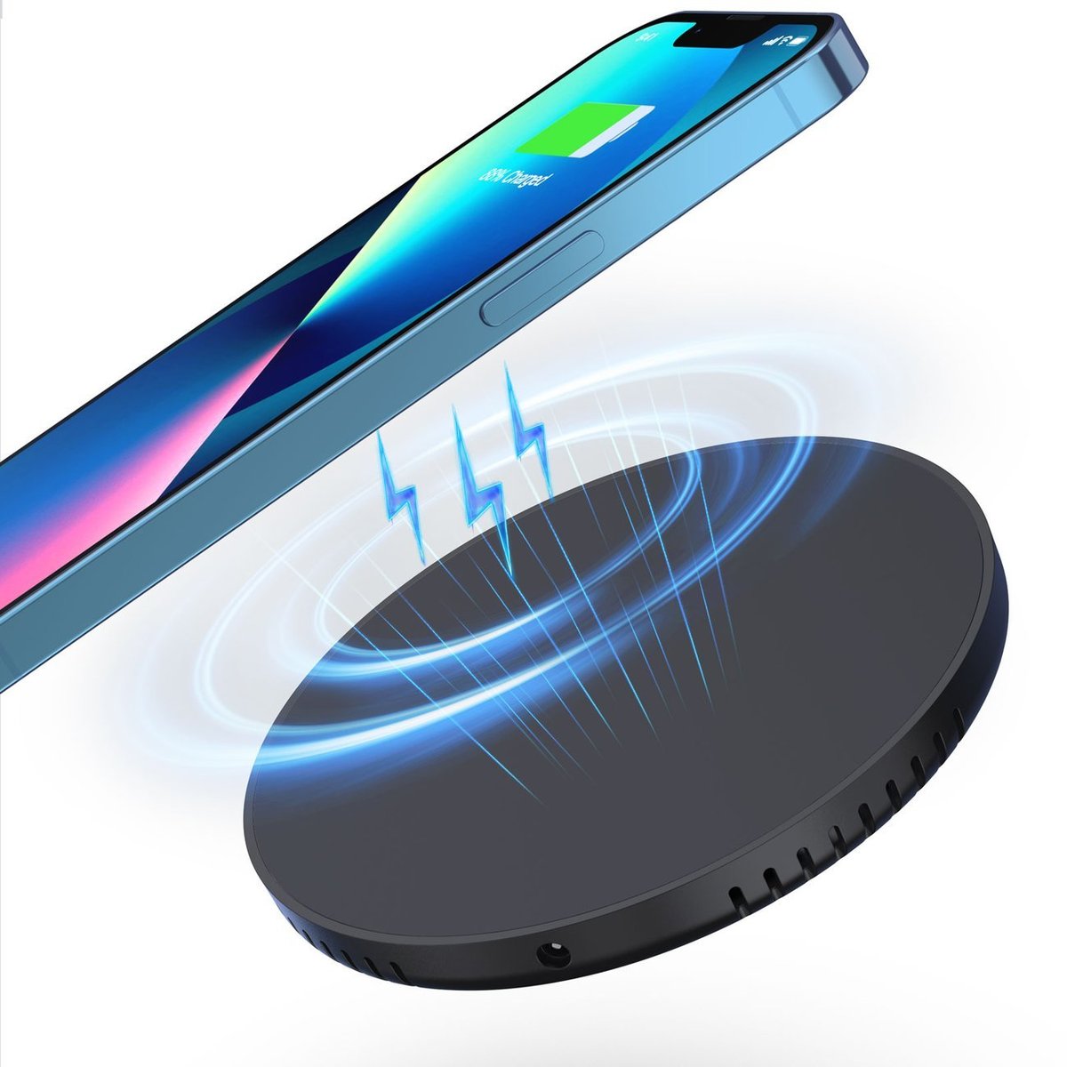 Choetech ładowarka indukcyjna 10W + ładowarka i kabel zasilający czarny (T590-F)
