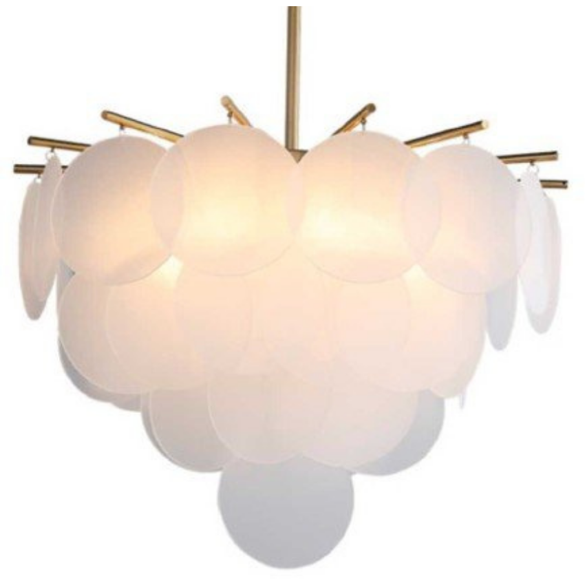 Dekoracyjna lampa wisząca Fiore D8584P-R600 Step do sypialni złota