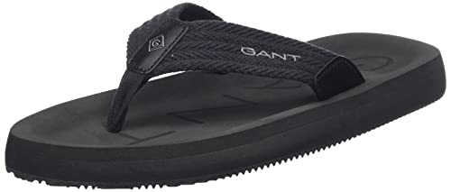 GANT FOOTWEAR Męskie klapki POOLBRO z klapkami, czarne, 42 EU, czarny, 42 EU