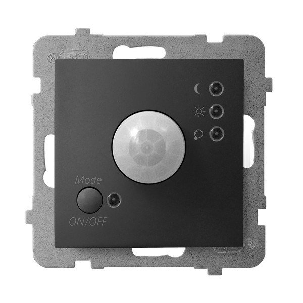 Ospel ARIA Elektroniczny czujnik ruchu CZARNY METALIK ARIA ŁP-16U/M/33