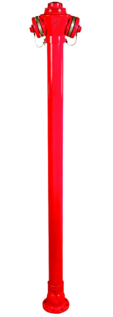 Hydrant naziemny HN-3, DN80 wysokość h=2150mm, kołnierz na 8 otworów, pojedyncze zamknięcie