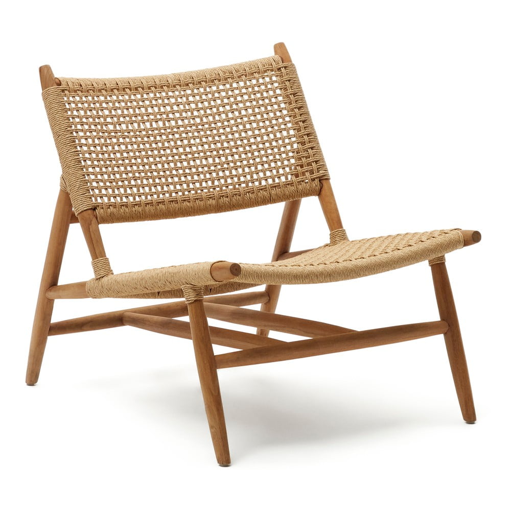 Drewniany fotel ogrodowy w naturalnym kolorze Codolar – Kave Home