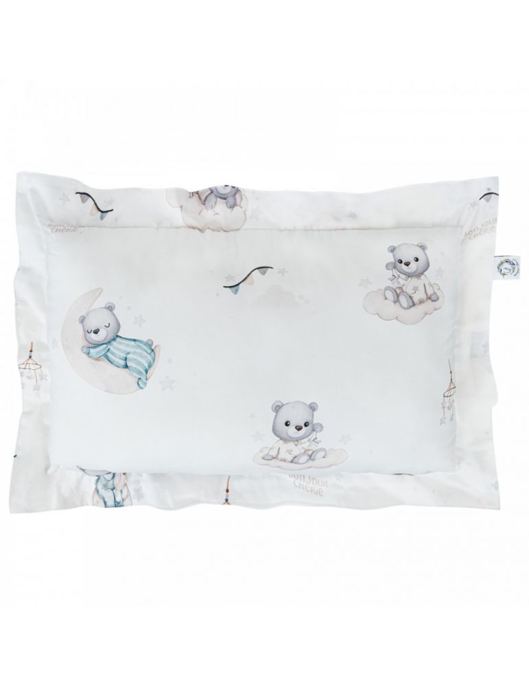 Bonjour Cherie Poduszka bambusowa z falbanką 50/70 Misie