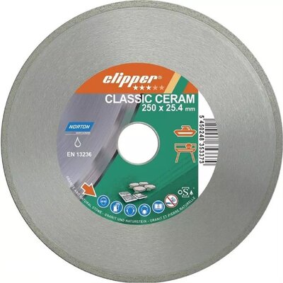 NORTON Clipper Tarcza diamentowa Clipper Classic Ceramic 250 mm 70184626831