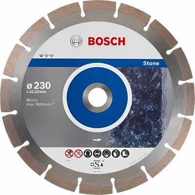 Bosch Diamentowa tarcza tnąca Standard for Stone 230 x 22,23 x 2,3 x 10 mm 26086