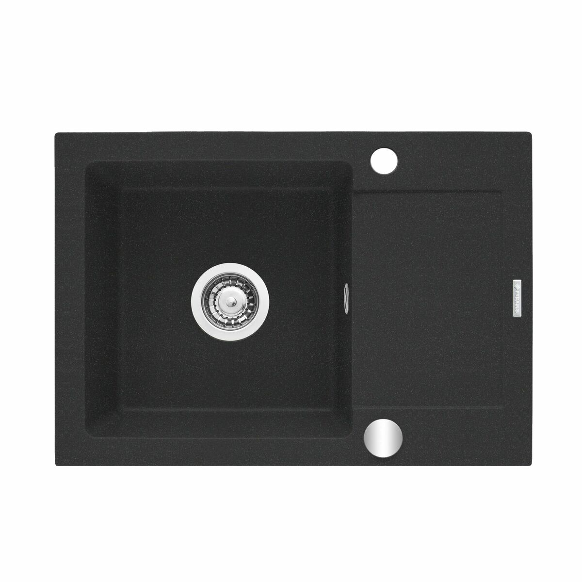 Maidsink  Zlewozmywak granitowy Milos Czarny