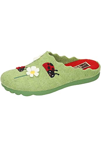 Manitu Home Damskie 320090-71 kapcie domowe, jasnozielone, 39 EU