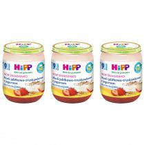 top Hipp Moje Śniadanko Musli jabłkowo-truskawkowe z jogurtem po 9. miesiącu zestaw 3 x 160 g Bio