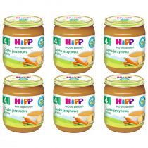 Hipp Zupka jarzynowa krem po 4. miesiącu zestaw 6 x 125 g Bio