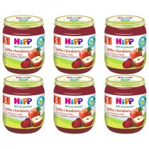 Hipp Jabłka z burakiem po 5. miesiącu zestaw 6 x 125 g Bio