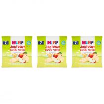Hipp Jabłkowe wafelki ryżowe po 7. miesiącu zestaw 3 x 30 g Bio