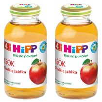 Hipp Sok 100% słodkie jabłka po 4. miesiącu zestaw 2 x 200 ml Bio