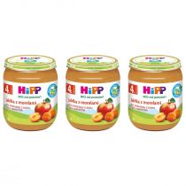 Hipp Jabłka z morelami po 4. miesiącu zestaw 3 x 125 g Bio
