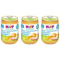 Hipp Puree z ziemniaczków z kukurydzą i indykiem po 5. miesiącu zestaw 3 x 190 g Bio