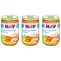 Hipp Risotto z marchewką i indykiem po 7. miesiącu zestaw 3 x 220 g Bio