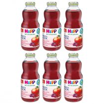 Hipp Herbatka z dzikiej róży z sokiem z czerwonych owoców po 4. miesiącu zestaw 6 x 500 ml Bio