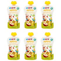 Hipp Mus owocowy Jabłka-Gruszki-Banany po 6. miesiącu zestaw 6 x 100 g Bio