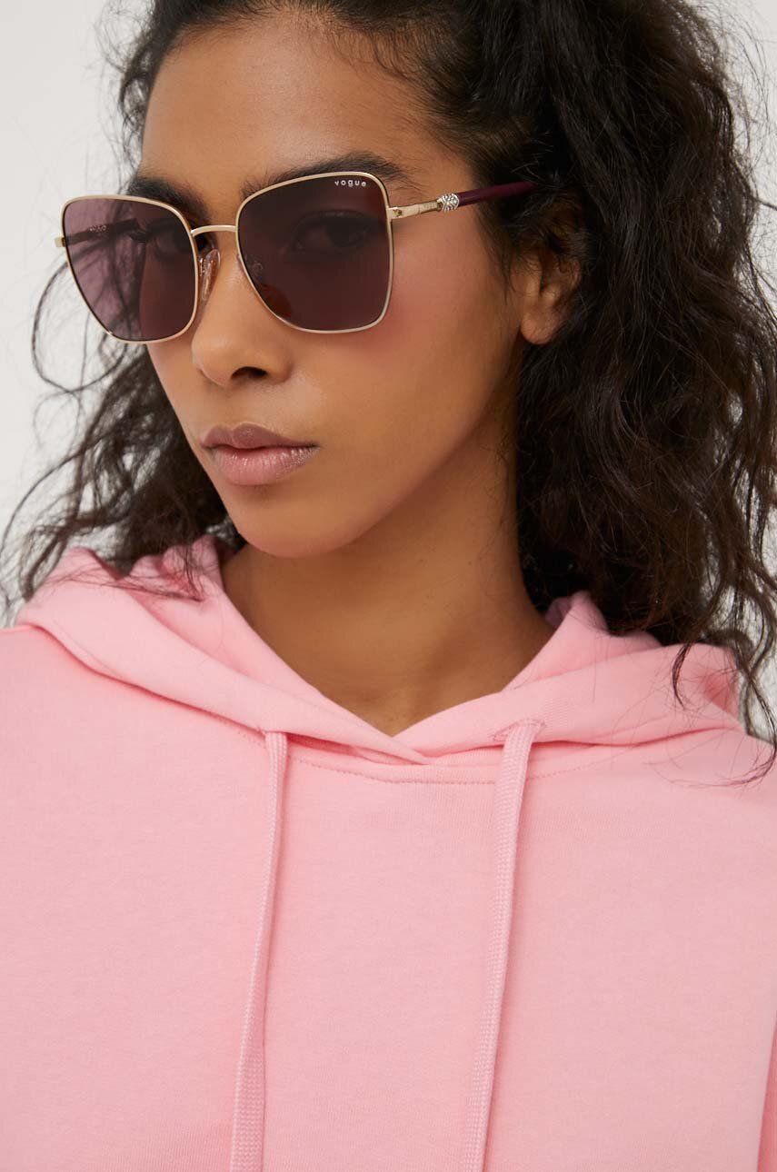 VOGUE okulary przeciwsłoneczne damskie kolor bordowy - Vogue