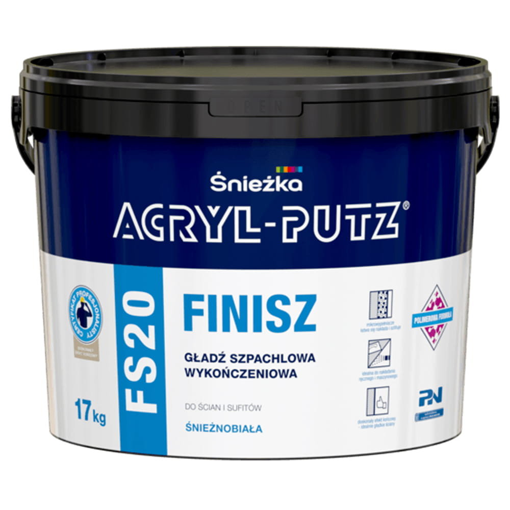 Śnieżka Acryl Putz masa szpachlowa Finisz 17kg