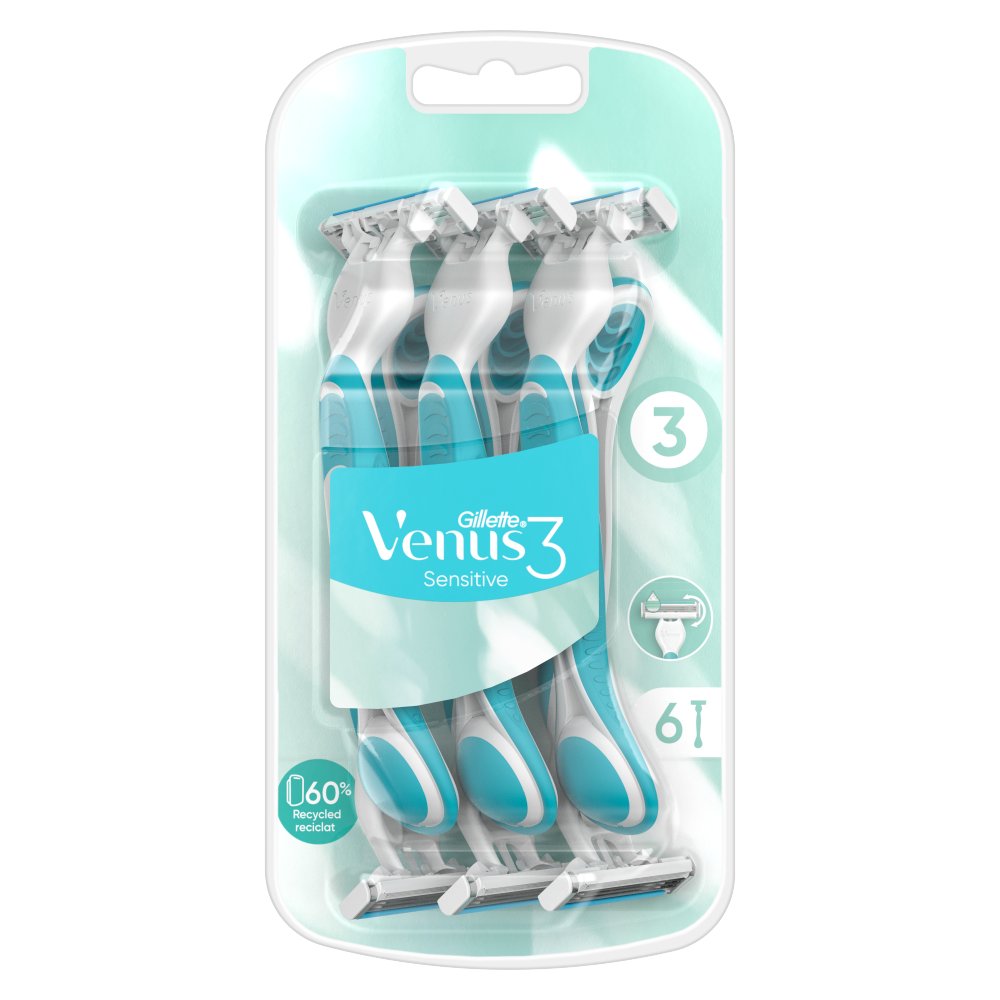 Gillette Venus 3 Sensitive Maszynki jednorazowe, liczba sztuk w opakowaniu: 6