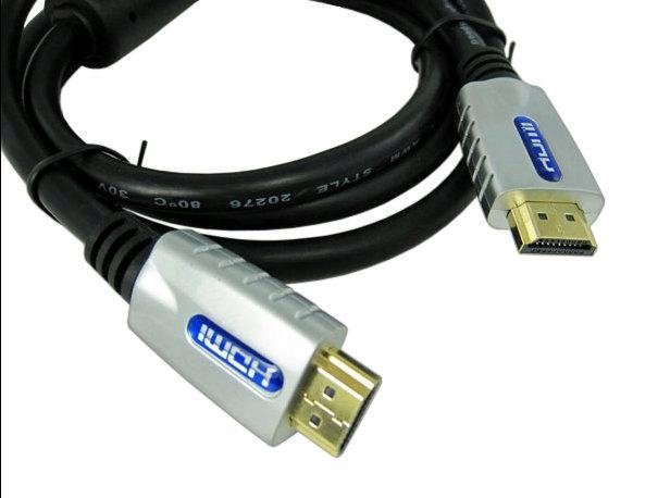 Kabel przewód HDMI-HDMI CHROM 7,3MM 20M VITALCO HDK36 hdmi 20 metrów