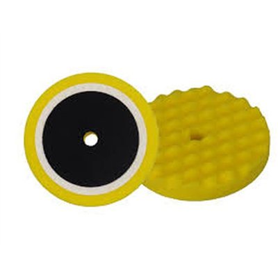 Gąbka polerska na rzep profilowana żółta 210mm APP