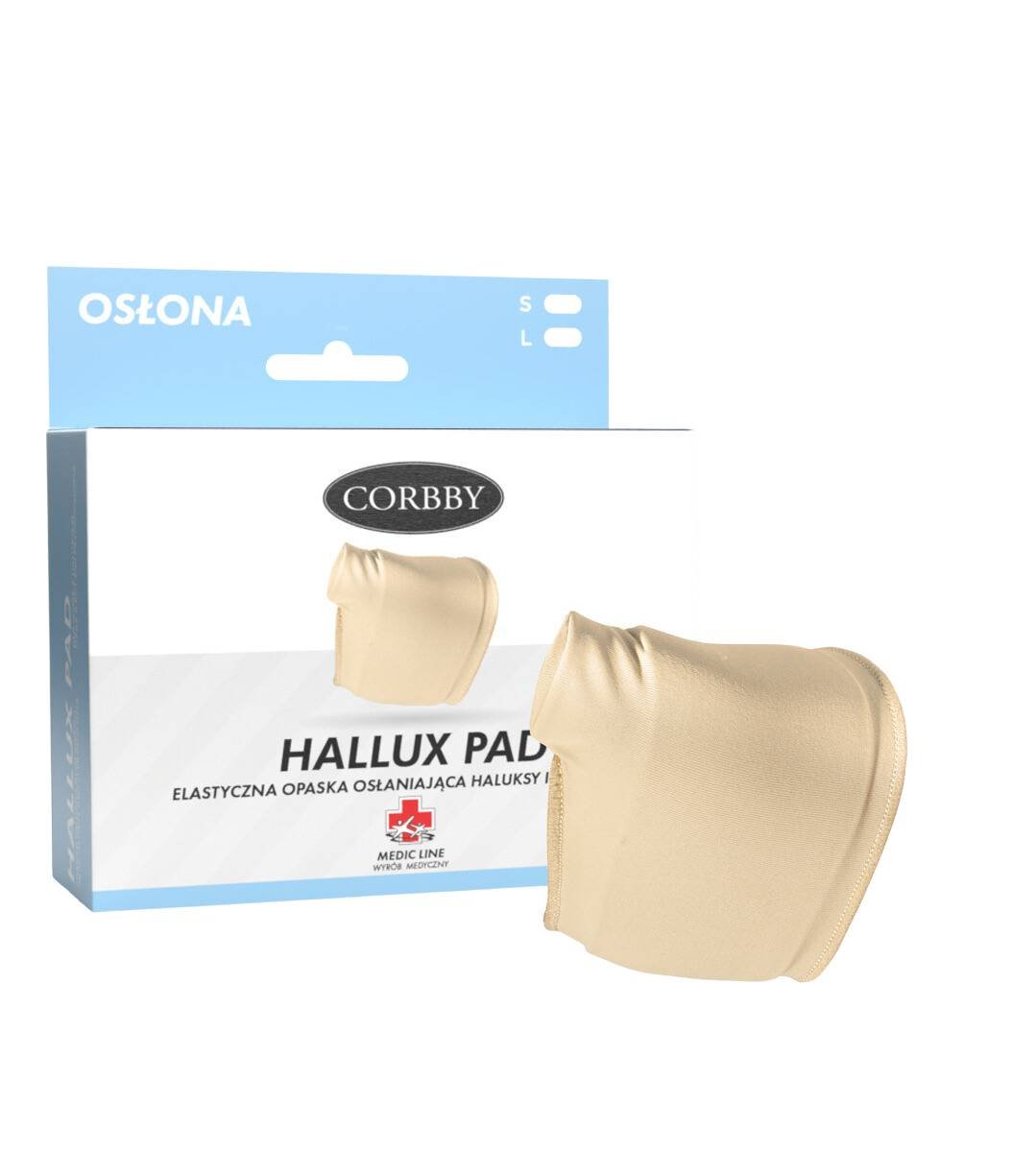 Hallux pad opaska z żelową osłonką na haluksa i śródstopie 35-39