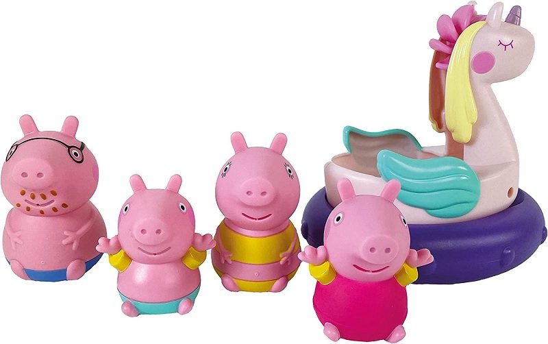 TOMY Świnka Peppa ZESTAW FIGUREK DO KĄPIELI E73319