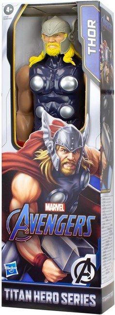 Avengers Marvel Marvel Titan Hero Series Blast Gear Thor figurka akcji, 30 cm, inspirowana Wszechświatem Marvela, dla dzieci w wieku 4 lat i wyższych, wielokolorowa, E7879EL7 E7879EL7