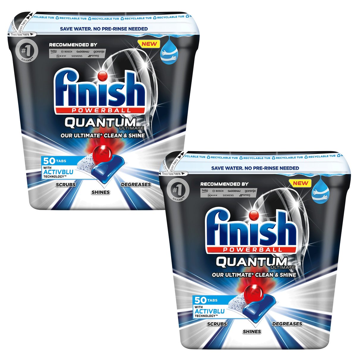 Zestaw Finish Quantum 100 kapsułek