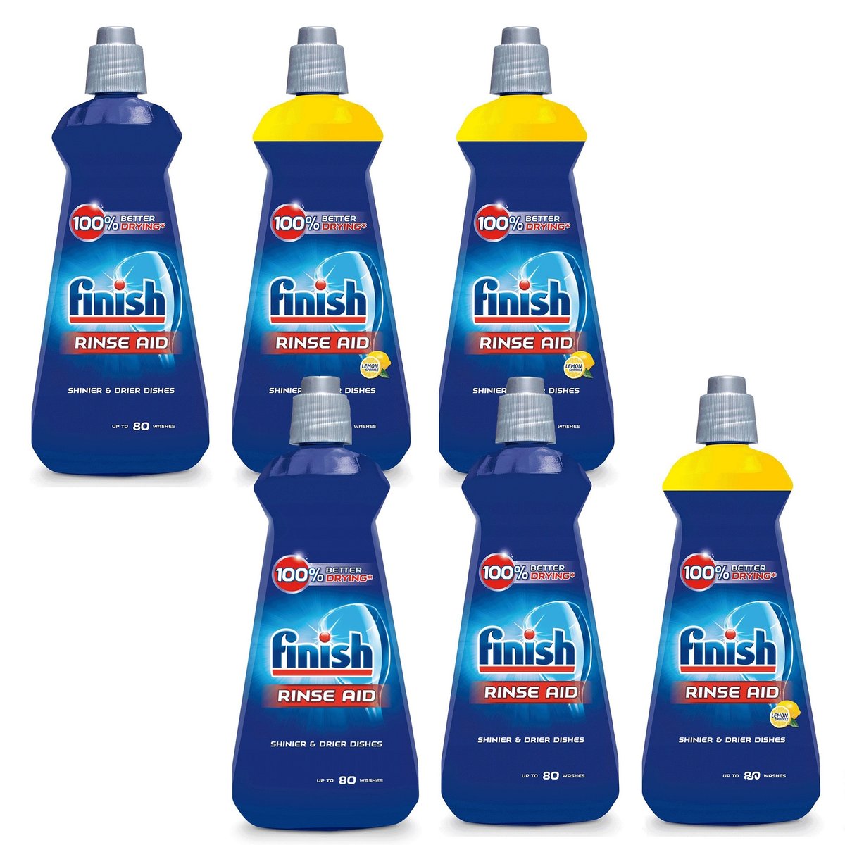 Zestaw Finish Nabłyszczacz do Zmywarki 6x 400ml