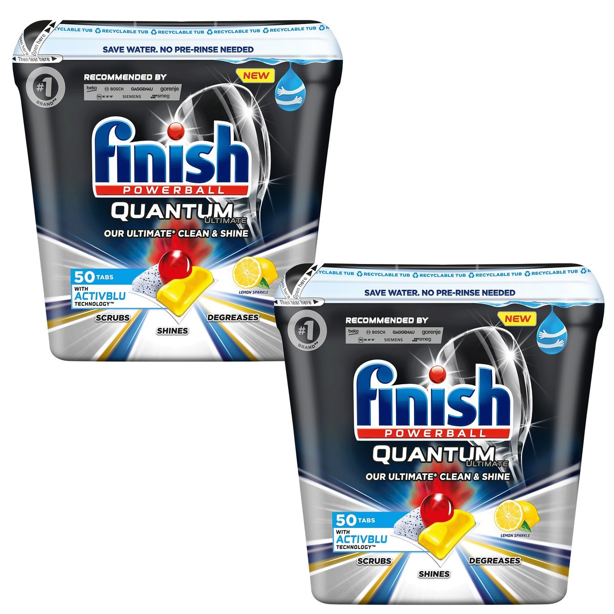 Zestaw Finish Quantum 100 kapsułek