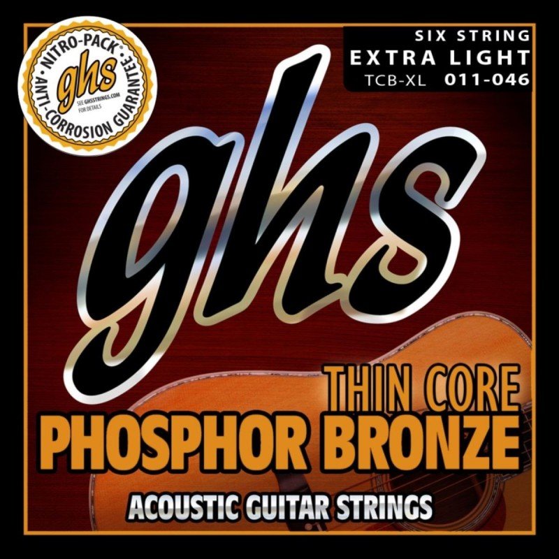 'GHS THINCORE PHOSPHOR BRONZE TCB-XL STRUNY AKUSTYK GHS GHS TCB XL'