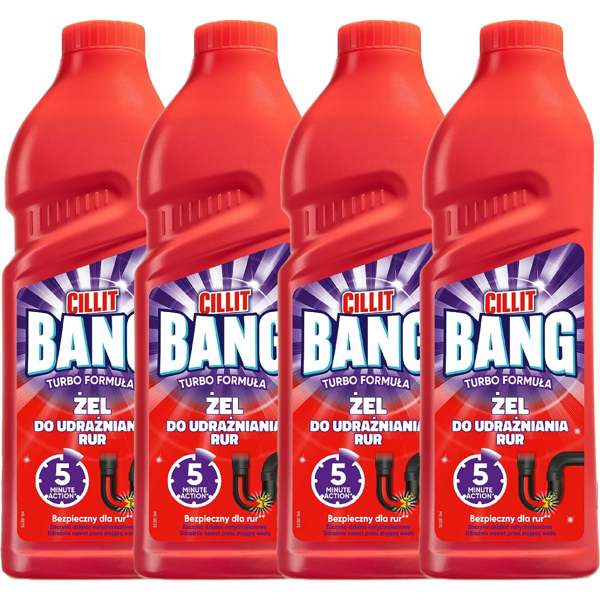 Cillit Bang Żel do udrażniania rur z turbo formułą x4