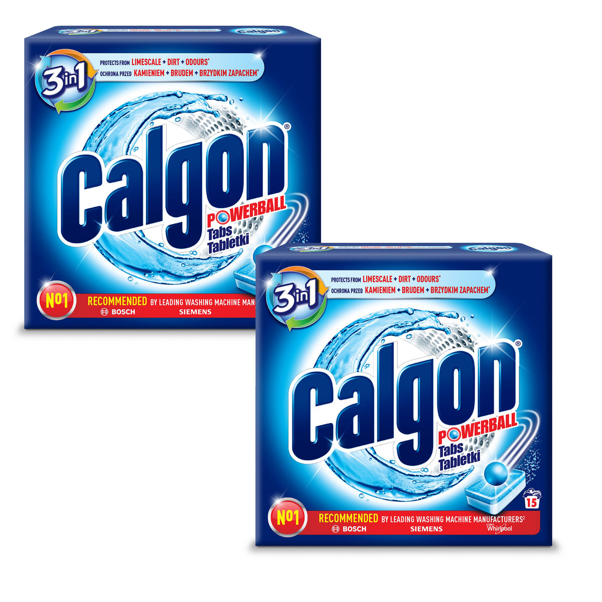 Zestaw Calgon 3w1 Tabletki Odkamieniacz do Pralki 30szt