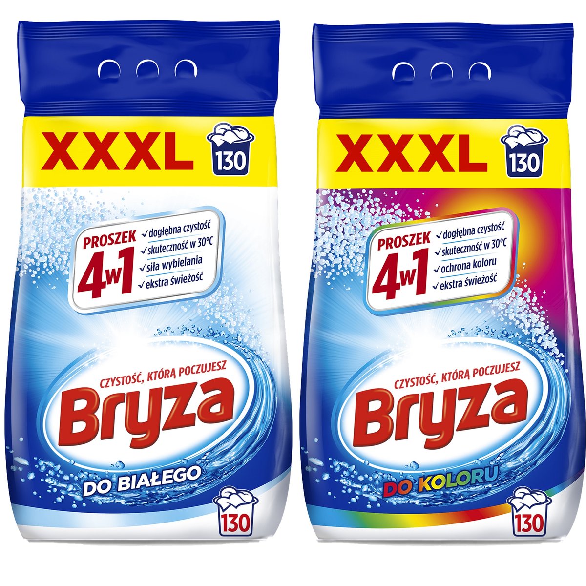 Bryza 4w1 Proszek do prania białego 8,45kg i do koloru 8,45kg