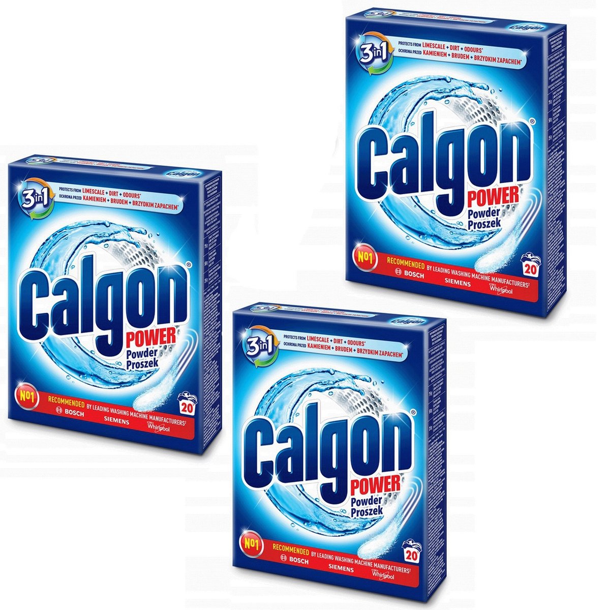 Zestaw Calgon 3w1 Proszek do ochrony pralki zmiększaczjący wodę 0,5 kg x2