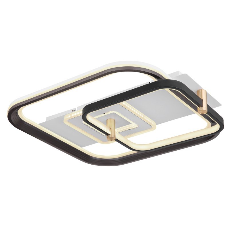 Globo Ani 48459-48 plafon lampa sufitowa 1x48W LED 2700-6000K czarny/opalizowany