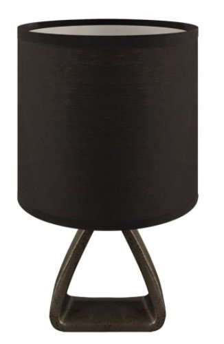 STRUHM Nowoczesna lampka stołowa nocna ATENA E14 27cm czarny