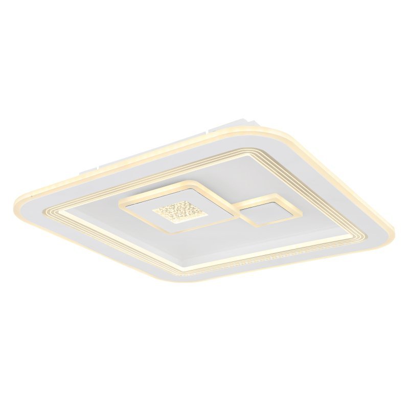 Globo Valeria 48455-40 plafon lampa sufitowa 1x40W LED 2700-6500K biały/opalizowany