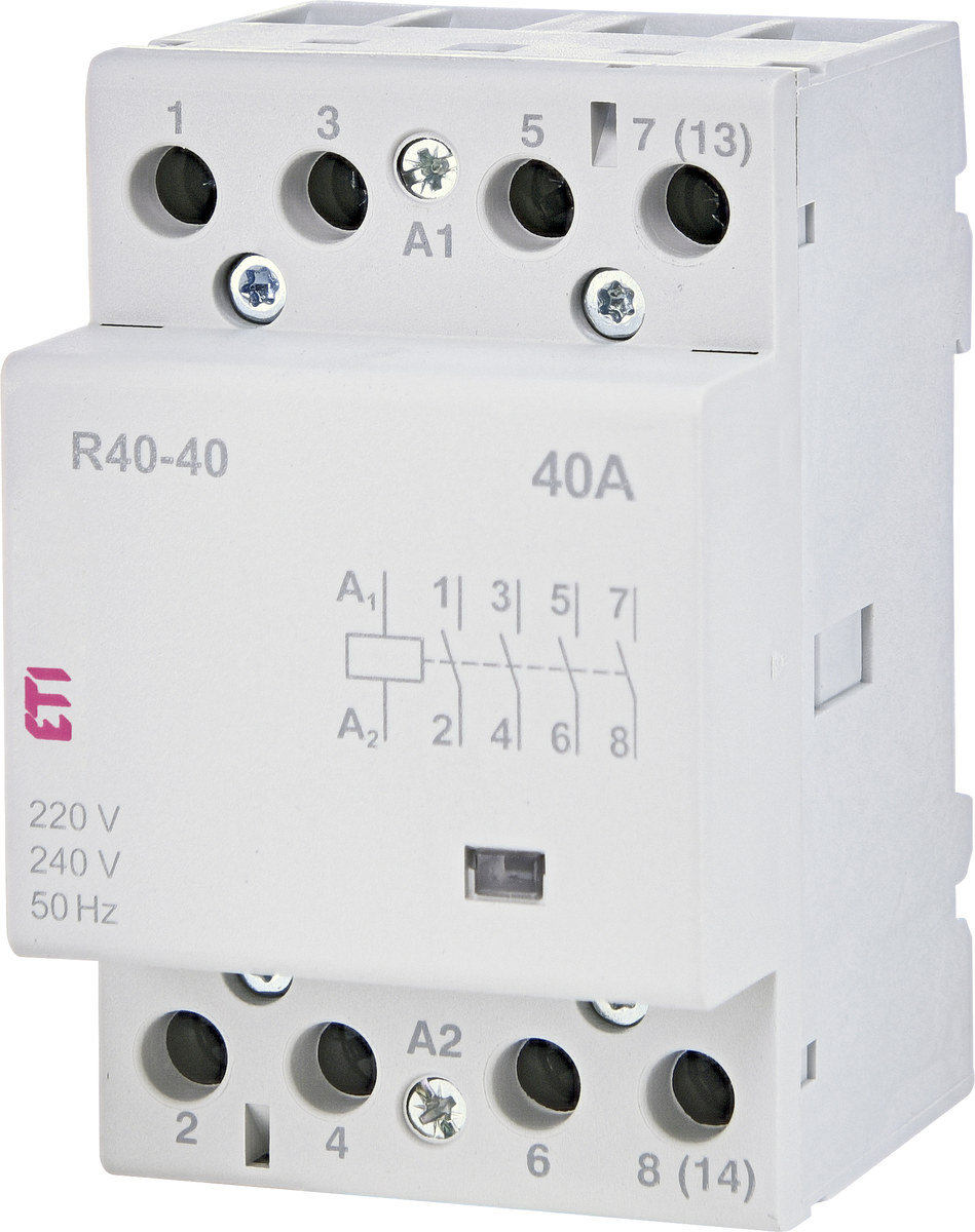 ETI POLAM R40-40 230V stycznik modułowy 40A 4NO 2M