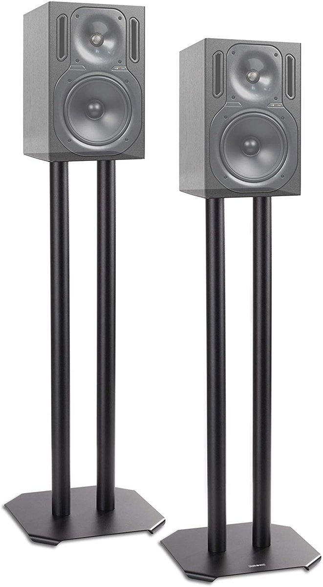 Duronic SPS1022 /60 Stojak do głośników 80 cm wysokości w zestawie 2 sztuki | podstawa na głośniki | stand | kino domowe | demontowane kolce dla red..